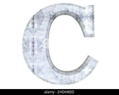 c, lettera cs Foto Stock