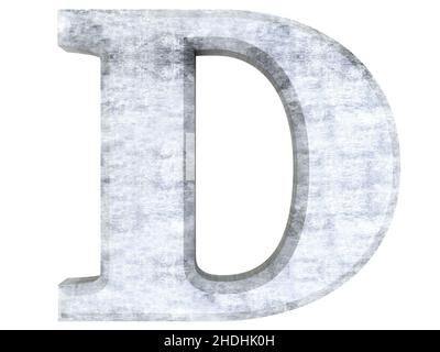 d, lettera ds Foto Stock