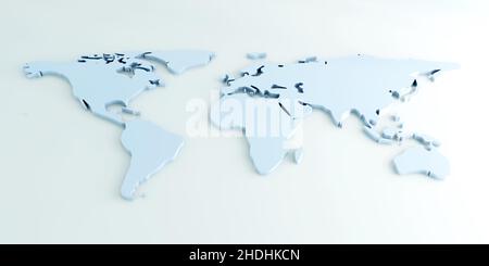 terra, mappa del mondo, continente, terre, mappe del mondo, continenti Foto Stock