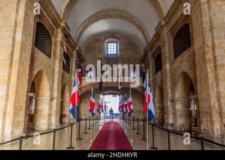 SANTO DOMINGO, REPUBBLICA DOMINICANA - 24 NOVEMBRE 2018: Interno del Pantheon Nazionale della Repubblica Dominicana a Santo Domingo, capitale di Domini Foto Stock