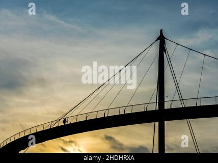 sera, passerella, sassnitz, passerelle, sassnitz Foto Stock