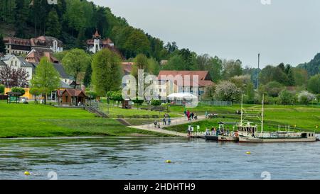 rathen, traghetto di reazione, rathens Foto Stock