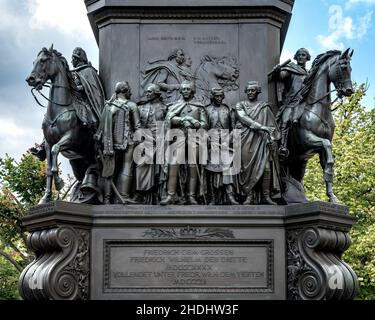 scultura equestre, federico ii di prussia, scultura, sculture squestriane, statua Foto Stock