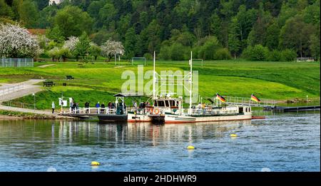 rathen, traghetto di reazione, rathens Foto Stock