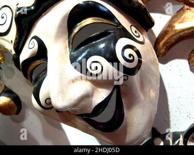 maschera, rivestimenti, veneziani, maschere, veneziani, venezia Foto Stock