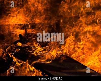 fiamma, conflagrazione, fuoco di casa, fiamme, conflagrazioni, casa fuochi Foto Stock