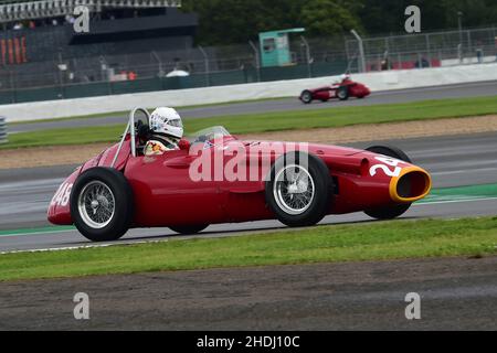 Klaus Lehr, Maserati 250F CM5, HGPCA Pre ’66 Grand Prix Cars, quelle che hanno corso nelle gare Grand Epreuve (definite come importanti gare del Gran Premio), hanno fatto il loro lavoro Foto Stock