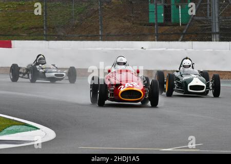 Klaus Lehr, Maserati 250F CM5, HGPCA Pre ’66 Grand Prix Cars, quelle che hanno corso nelle gare Grand Epreuve (definite come importanti gare del Gran Premio), hanno fatto il loro lavoro Foto Stock