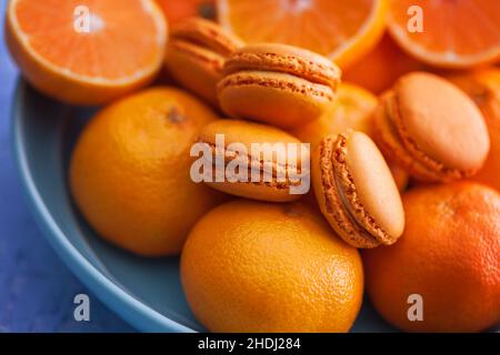 biscotti alle mandorle, macaron, pasticceria, macaron Foto Stock