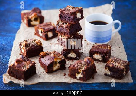 torta al cioccolato, brownie, torte al cioccolato, brownie Foto Stock
