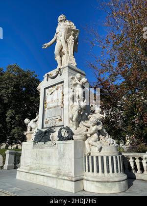 Monumento a Mozart Foto Stock