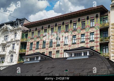 Majolikahaus Foto Stock