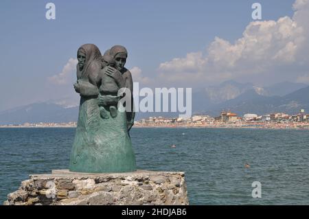viareggio, l'Attesa' di Inaco Biancalana, l'attesa Foto Stock
