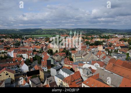 vista sulla città, naumburg, vista sulla città, naumburgs Foto Stock