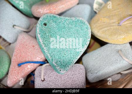a forma di cuore, tufo, souvenir, a forma di cuore, tufo, souvenir Foto Stock