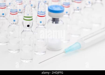 siringa, vaccino, virus della corona, covid-19, siringhe, vaccinazioni Foto Stock