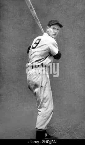 Giocatore di baseball della squadra dei Boston Red Sox Ted Williams Foto Stock