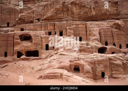 petra, grotta, giordania, petras, grotte, jordans Foto Stock