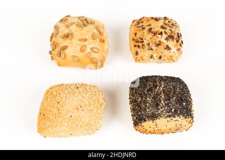 panino, pane di grano, panino di prima colazione, panini, pane di grano, panini per la colazione Foto Stock