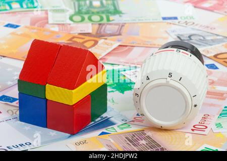 domestico, riscaldamento, costo di vita, famiglie, riscaldatore, riscaldatori, surriscaldamenti, per riscaldare Foto Stock