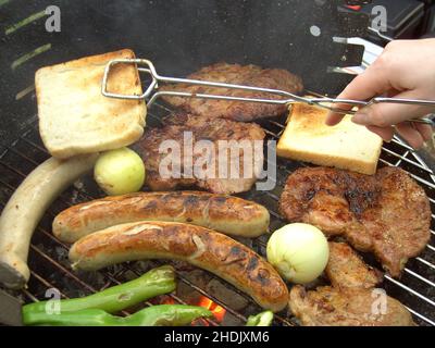 grigliate, grigliate, grigliate, barbecue Foto Stock