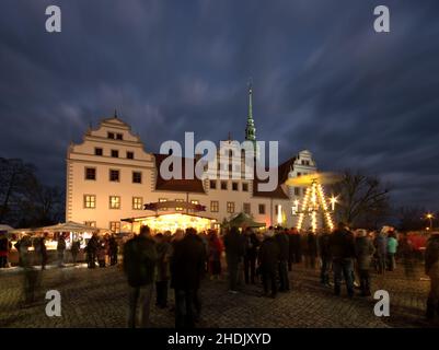 mercatino di natale, doberlug kirchhain, mercatini di natale, doberlug-kirchhains Foto Stock