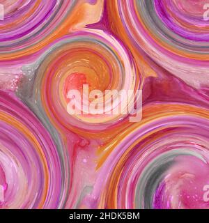 spirale, multicolore, spirali, vortici, vortici, multicolore Foto Stock