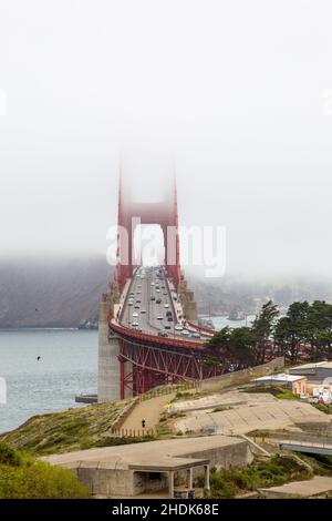 san francisco, golden gate bridge, san franciscos, golden gate bridge Foto Stock