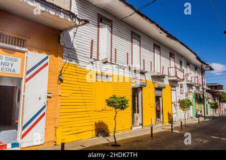 PUERTO PLATA, REPUBBLICA DOMINICANA - 13 DICEMBRE 2018: Edifici nel centro di Puerto Plata, Repubblica Dominicana Foto Stock