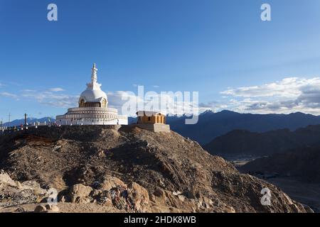 india, stupa, himalaya, ladakh, leh, indiani, indiani, stupa, regione dell'everest, himalaya, ladakhs, lehs Foto Stock