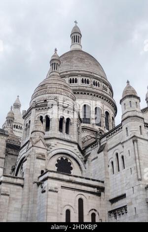 parigi, montmartre, sacre coeur, montmartres, sacre coeurs Foto Stock