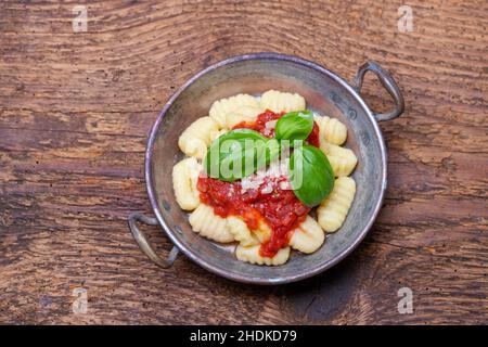 pranzo, gnocchi, pranzo, gnocchi Foto Stock