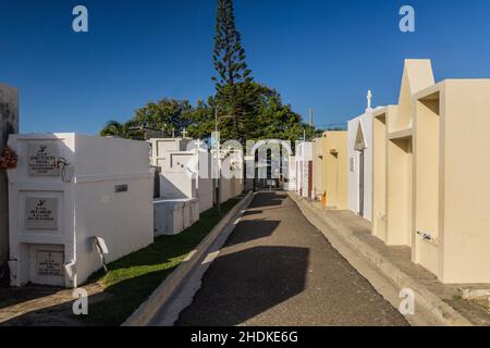 PUERTO PLATA, REPUBBLICA DOMINICANA - 15 DICEMBRE 2018: Cimitero di Puerto Plata, Repubblica Dominicana Foto Stock