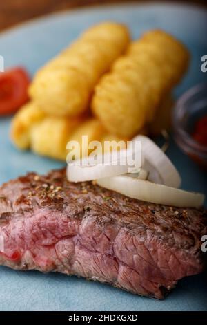 medio, carne alla griglia, filetto di manzo, medium, carni alla griglia, filetti di manzo, filetto, bistecca Foto Stock