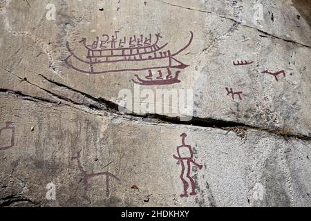 archeologia, petroglifi, disegni rupestri, petroglifi, archeologie, pittura di caverna, disegno di caverna Foto Stock