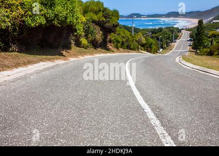 strada costiera, brenton-on-mare, strade costiere Foto Stock