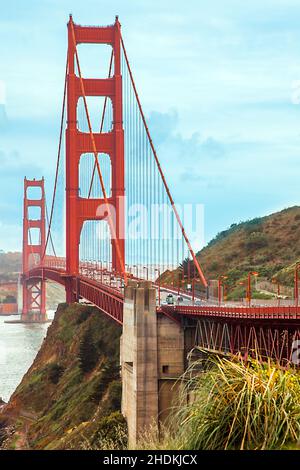 san francisco, golden gate bridge, golden gate, san franciscos, golden gate bridge, porte dorate Foto Stock