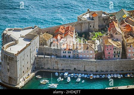 mura della città, dubrovnik, mura, dubrovniks Foto Stock