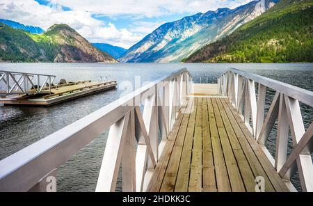 parco provinciale del lago birkenhead, lago birkenhead, rampa di accesso per imbarcazioni Foto Stock