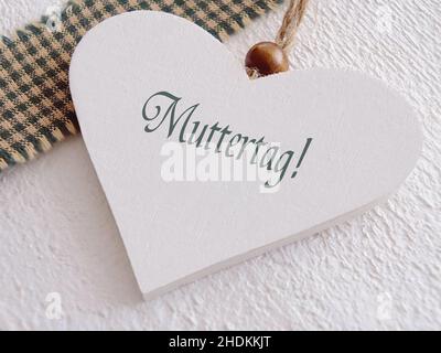 cuore, giorno delle madri, rimorchio del veicolo, cuori, giorni delle madri, rimorchi per veicoli Foto Stock