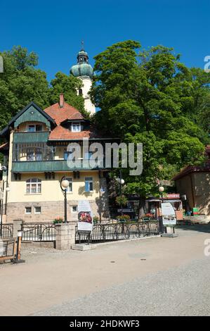 Polanica-Zdrój, Contea di Klodzko, Voivodato della bassa Slesia, Polonia Foto Stock