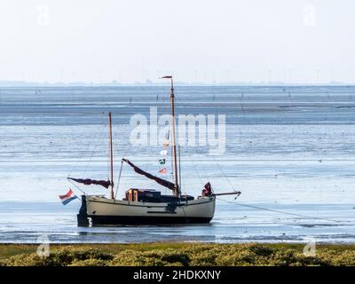 barca a vela, juist, barche a vela, barca a vela, barche a vela, juists Foto Stock