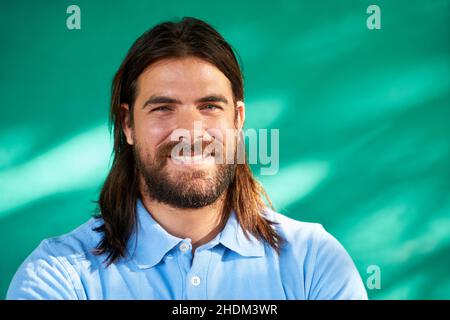 uomo, barbuto, ragazzo, uomini, beardeds Foto Stock