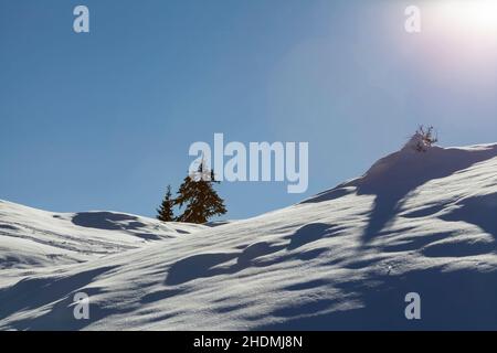 inverno, alpe villacher, inverni Foto Stock