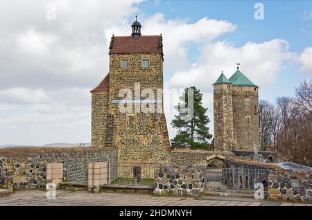 castello di stolpen, castello stolpen Foto Stock