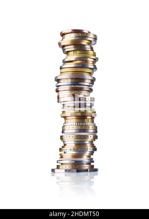 monete, monete Foto Stock