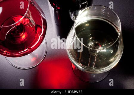 vino, bicchiere di vino, vini, bicchieri Foto Stock