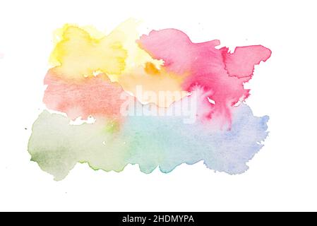 vernici acquerello, pittura acquerello, macchia di vernice, vernice acquerello, macchie di vernice Foto Stock