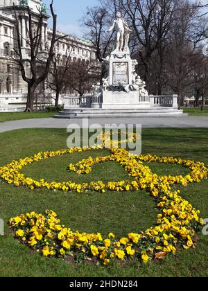 vienna, giardino del castello, clef alti, viennas, giardini del castello, le chiavi degli alti Foto Stock