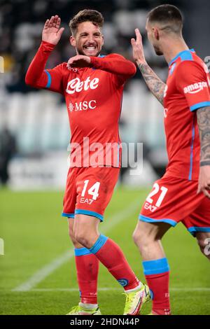 Torino, Italia. 22nd Dic 2021. Juventus Napoli, 06 gennaio 2022, Stadio Allianz, Torino Credit: Nderim Kaceli/Alamy Live News Foto Stock